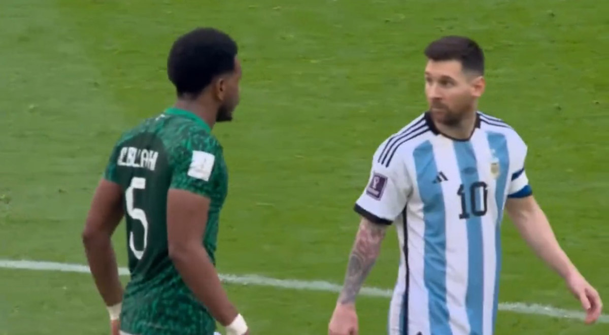 Compañero de André Carrillo 'encaró' a Messi tras el 2-1 de Arabia Saudí sobre Argentina