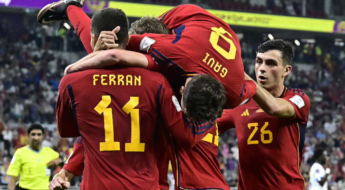 The powerful 'La Roja': Ferran Torres scored the 3-0 via a penalty in Spain vs Costa Rica.