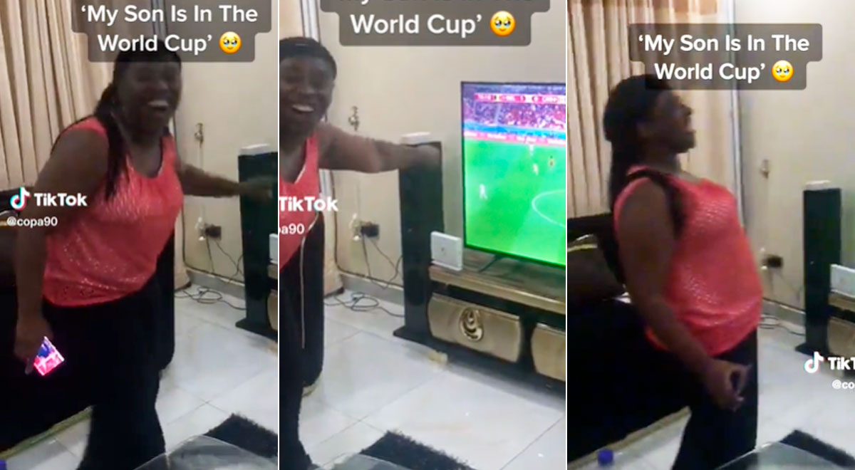 Madre de Adekugbe se emociona al ver a su hijo en la Copa del Mundo: 