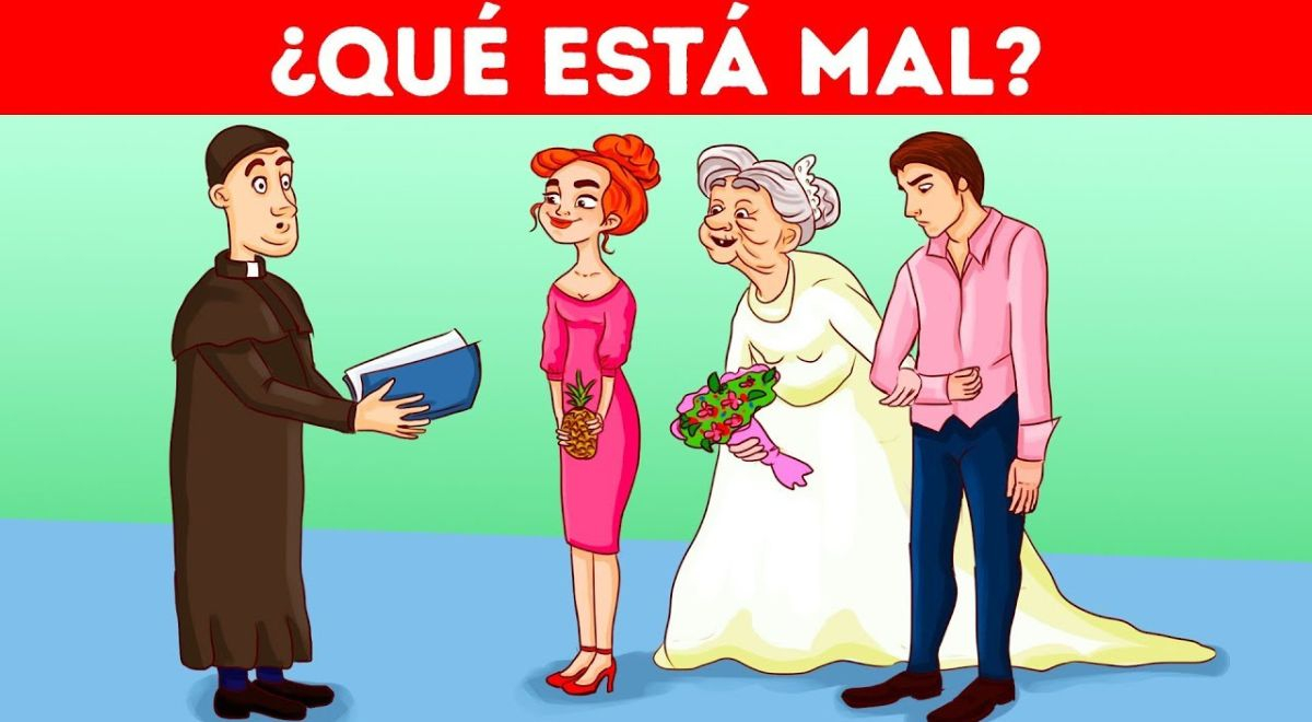 ¿Podrás hallar el único error en el matrimonio? Intenta superar este reto en 5 segundos