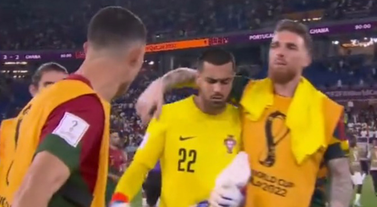 Cristiano Ronaldo and the revealing phrases to the goalkeeper of Portugal after committing a blunder.
