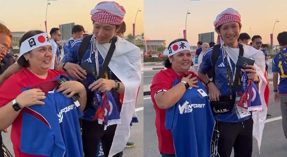 Costarricense le devuelve billetera a hincha japonés y le dan regalos como agradecimiento