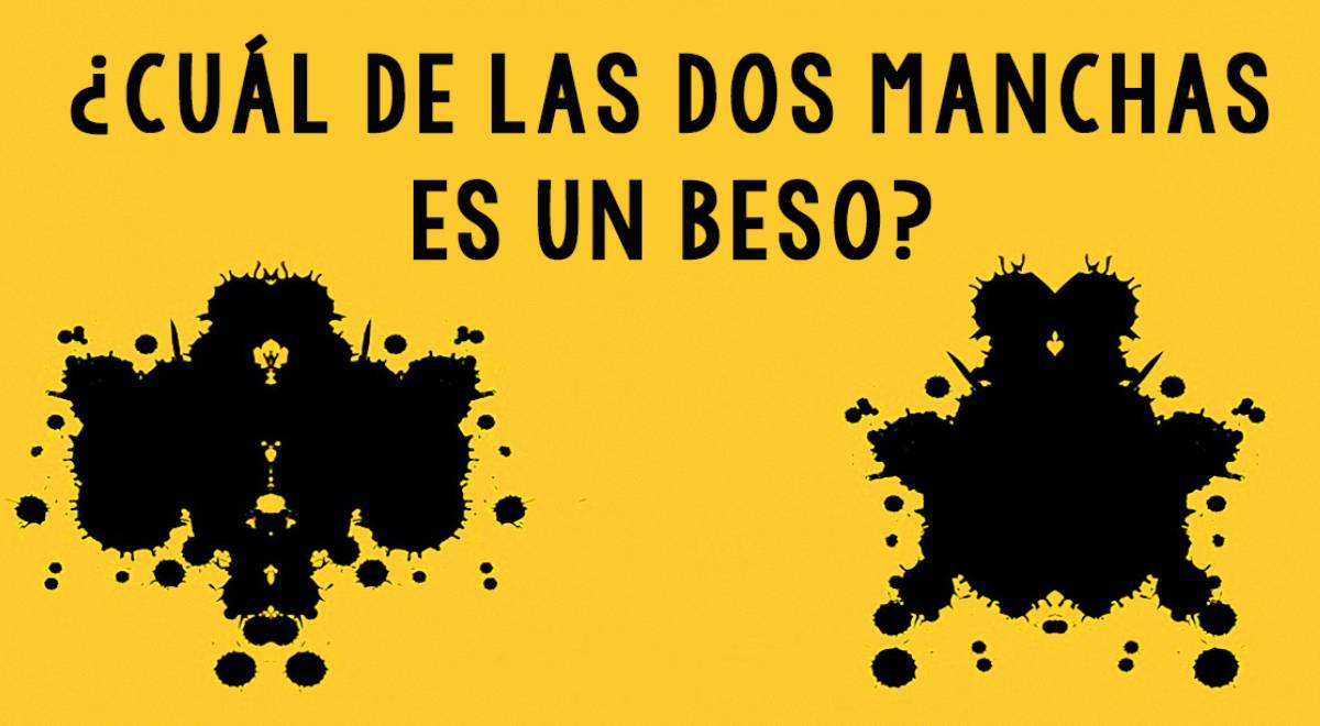 ¿Cuál de las dos manchas te parece un beso? Descubre si eres alguien cariñoso con tu elección