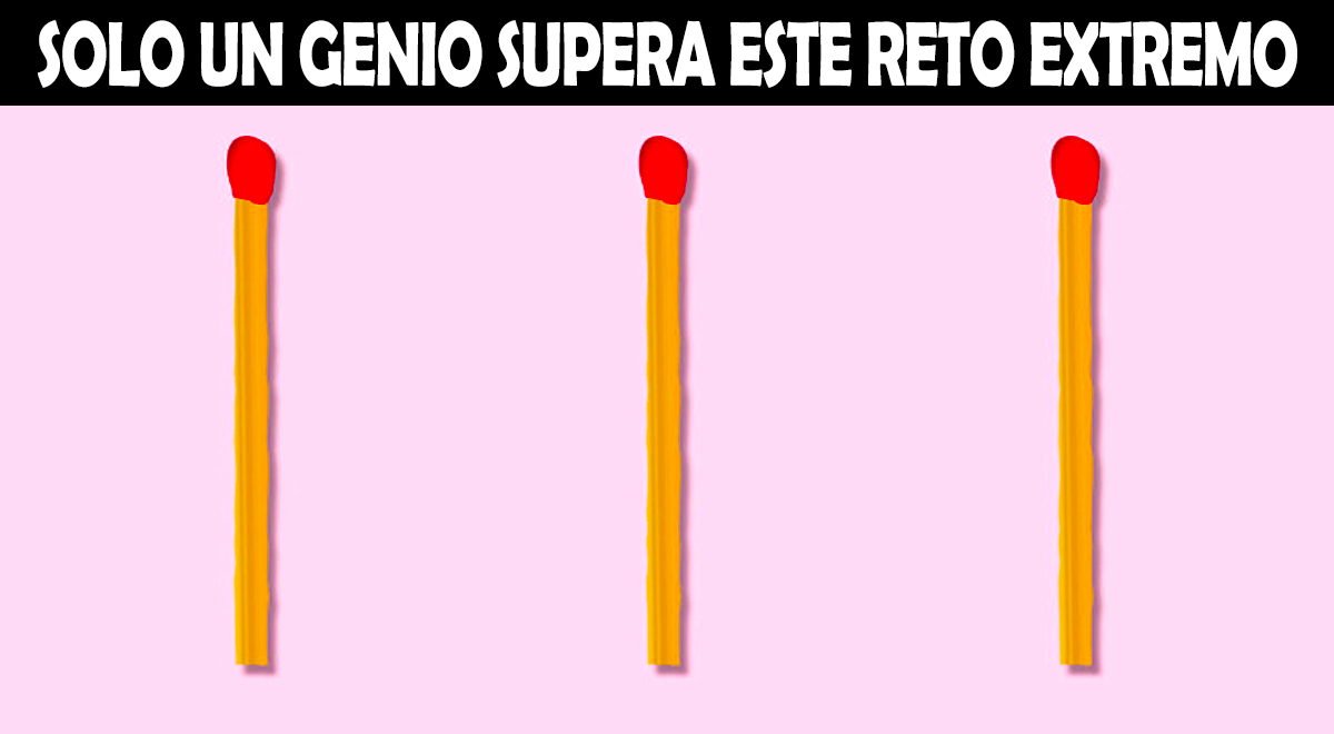 ¿Puedes formar el número 6 sin romper ningún fósforo? El 99% de personas falló este reto