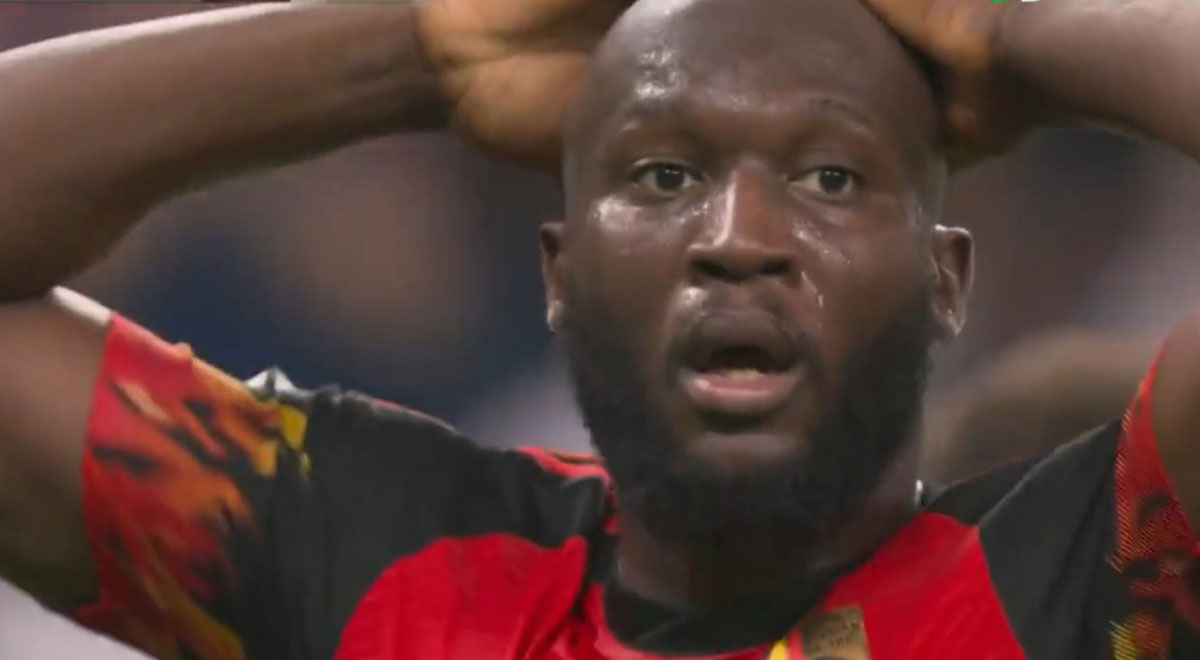 Is that you, Lukaku? Belgian forward and the 2 rude mistakes in front of Croatia's goal.