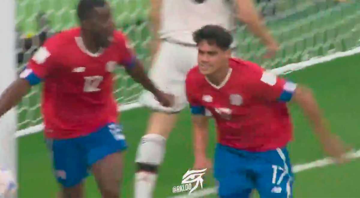 A un gol de la clasificación: Tejeda metió un zapatazo para el 1-1 entre Costa Rica y Alemania