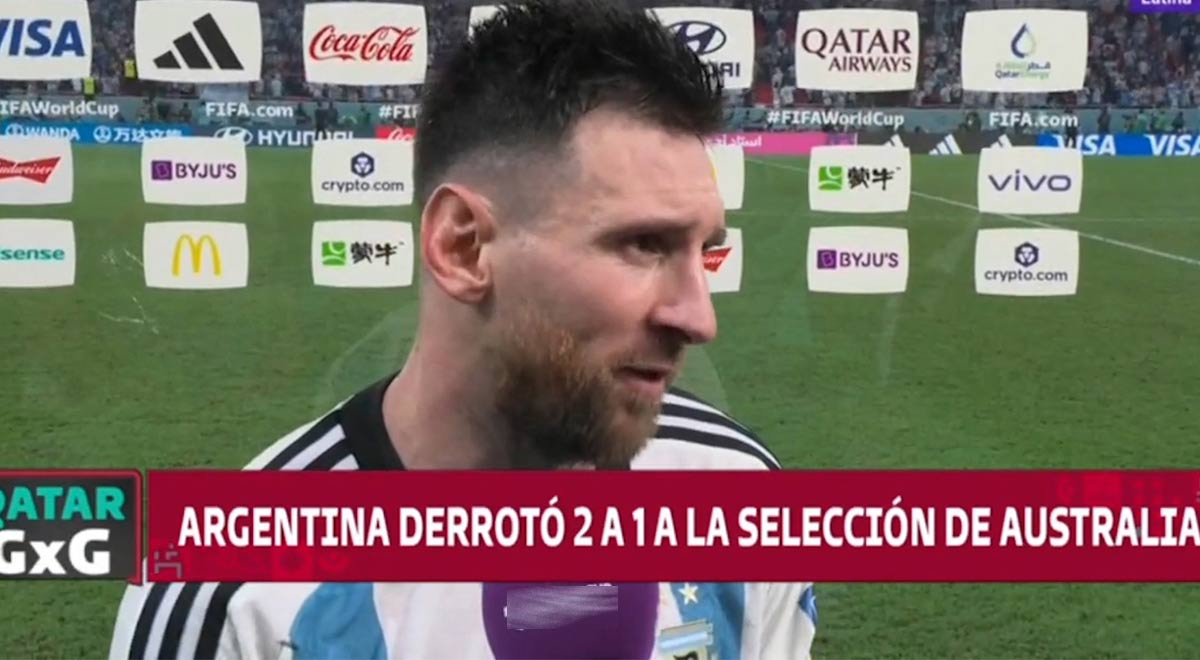Lionel Messi tras victoria de Argentina: 