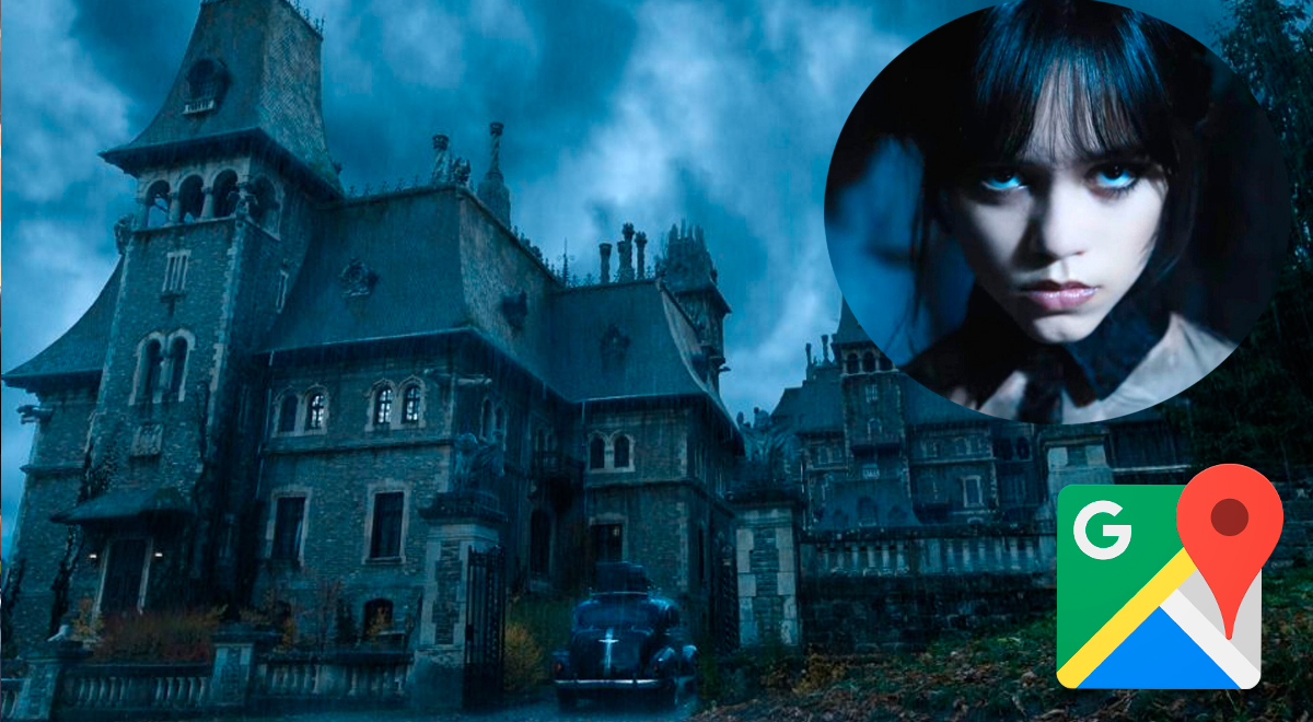 Usa Google Maps y encuentra castillo donde Jenna Ortega filmó Merlina de Netflix