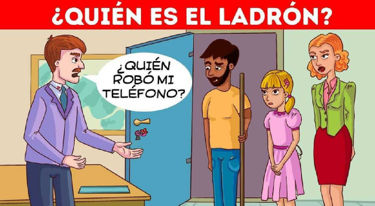 ¿Quién es el ladrón? Demuestra que eres ágil encontrándolo en 7 segundos