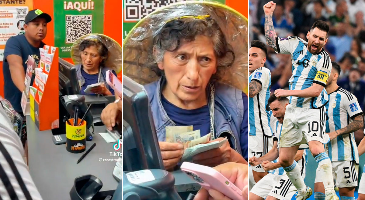 Grandmother bets Fonavi money and puts it all on Argentina and Messi.