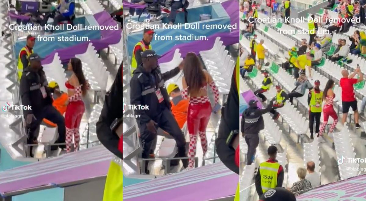 ¿Miss Croacia fue retirada del estadio en Qatar 2022? Video causa polémica en redes