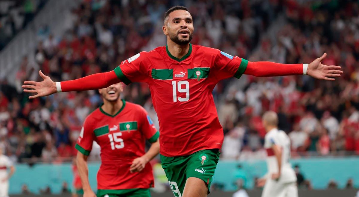 ¡Golpe a Portugal! Gol de Marruecos por obra de En-Nesyri para el 1-0