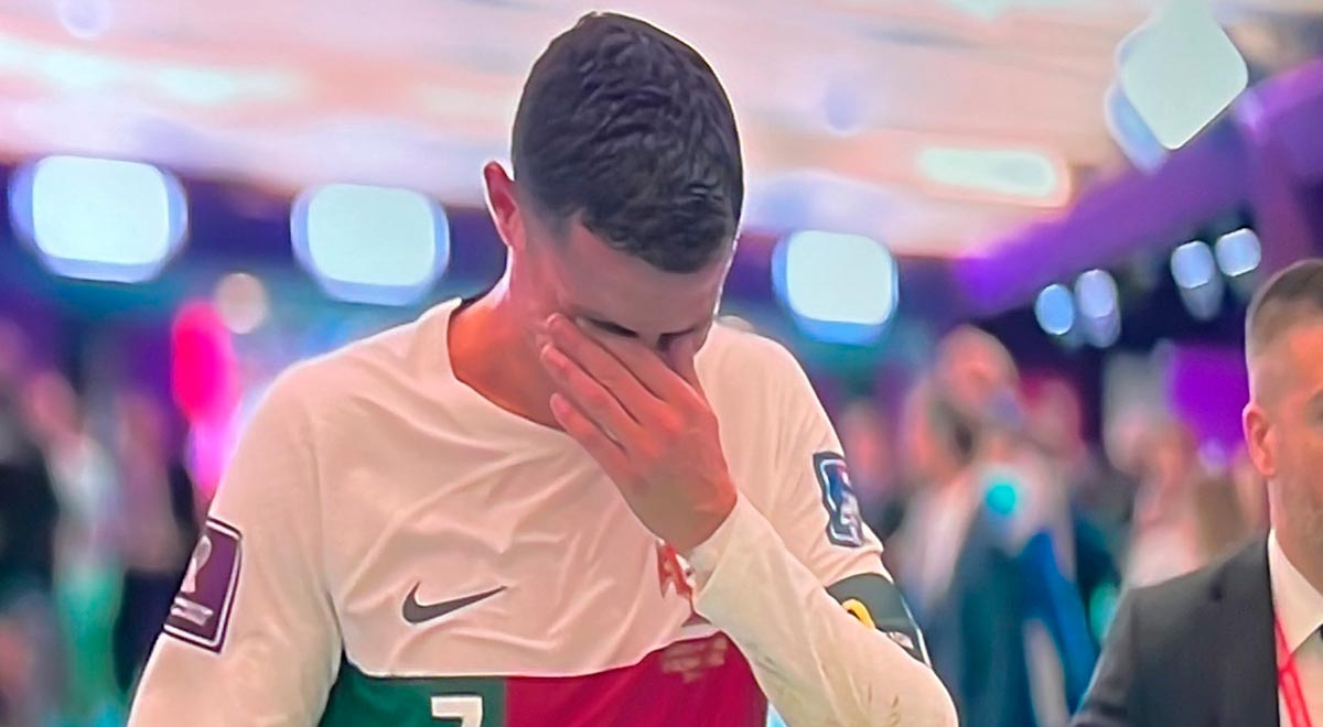 Cristiano Ronaldo se retira entre lágrimas del estadio tras quedar fuera de Qatar 2022