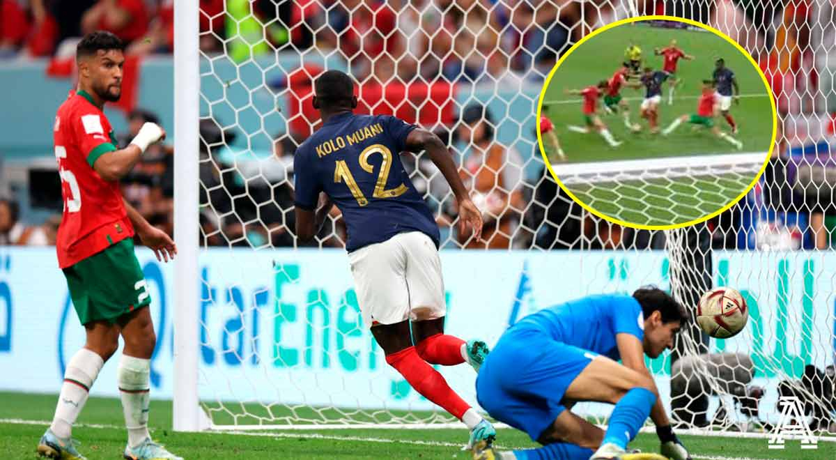 Mbappé descosió a la defensa de Marruecos y Muani la mandó a guardar para el 2-0 de Francia