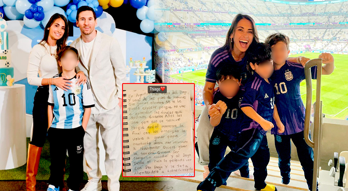 Hijo de Lionel Messi se prepara para alentar con famoso cántico a Argentina en la final
