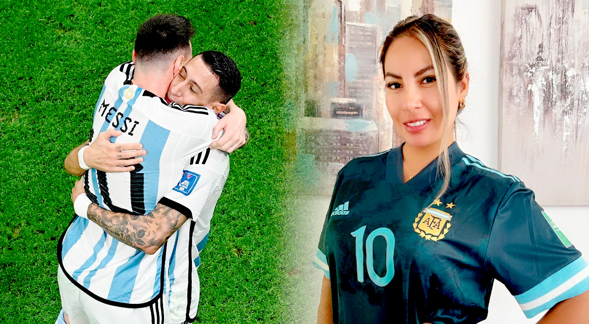 Pamela López, esposa de Christian Cueva, alienta a Argentina en la final: 