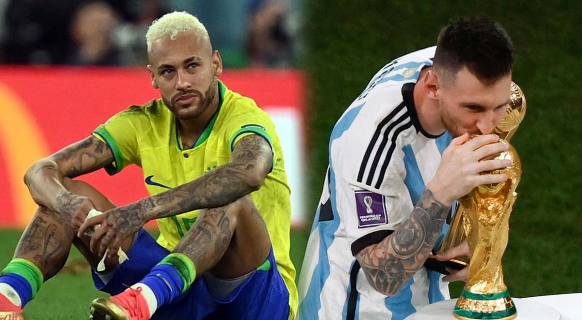 Neymar y el sorpresivo gesto hacia Lionel Messi tras ganar el Mundial Qatar 2022
