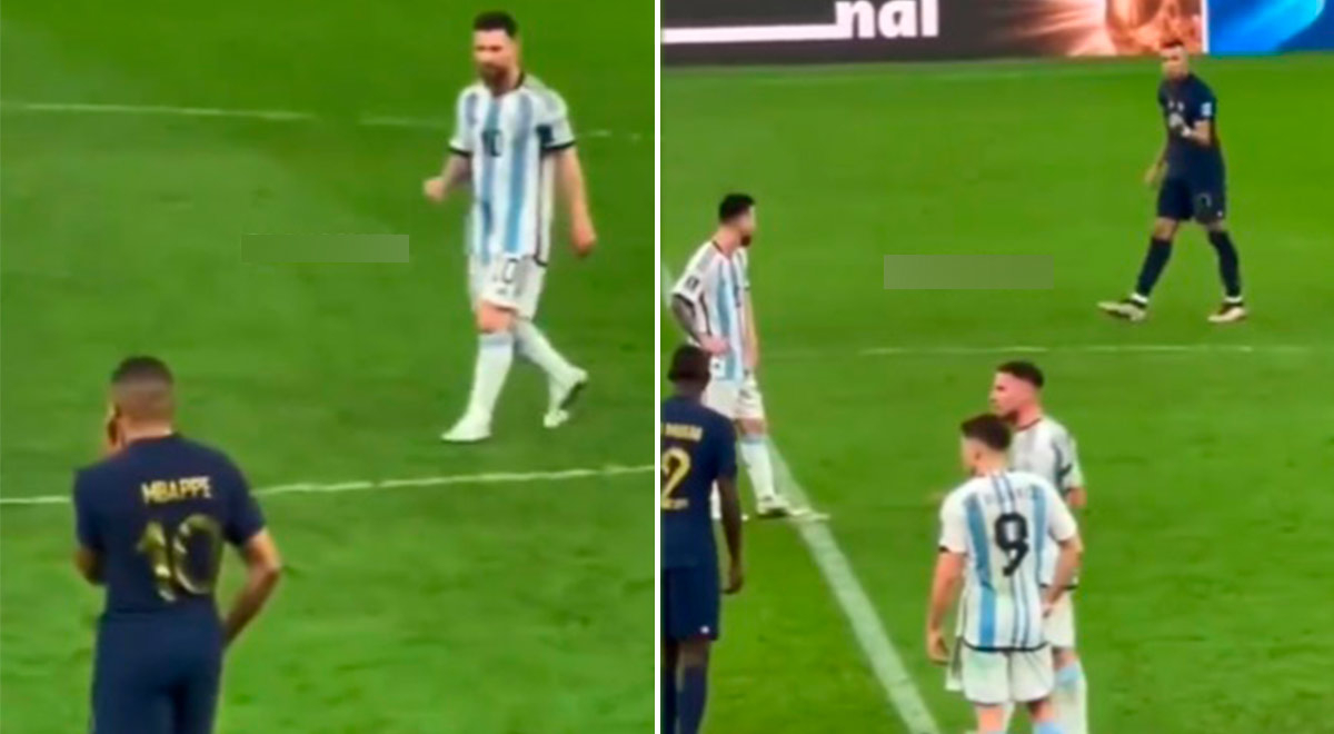 Messi lo provocó y Mbappé no se intimidó: el cruce de ambos en plena final del Mundial 