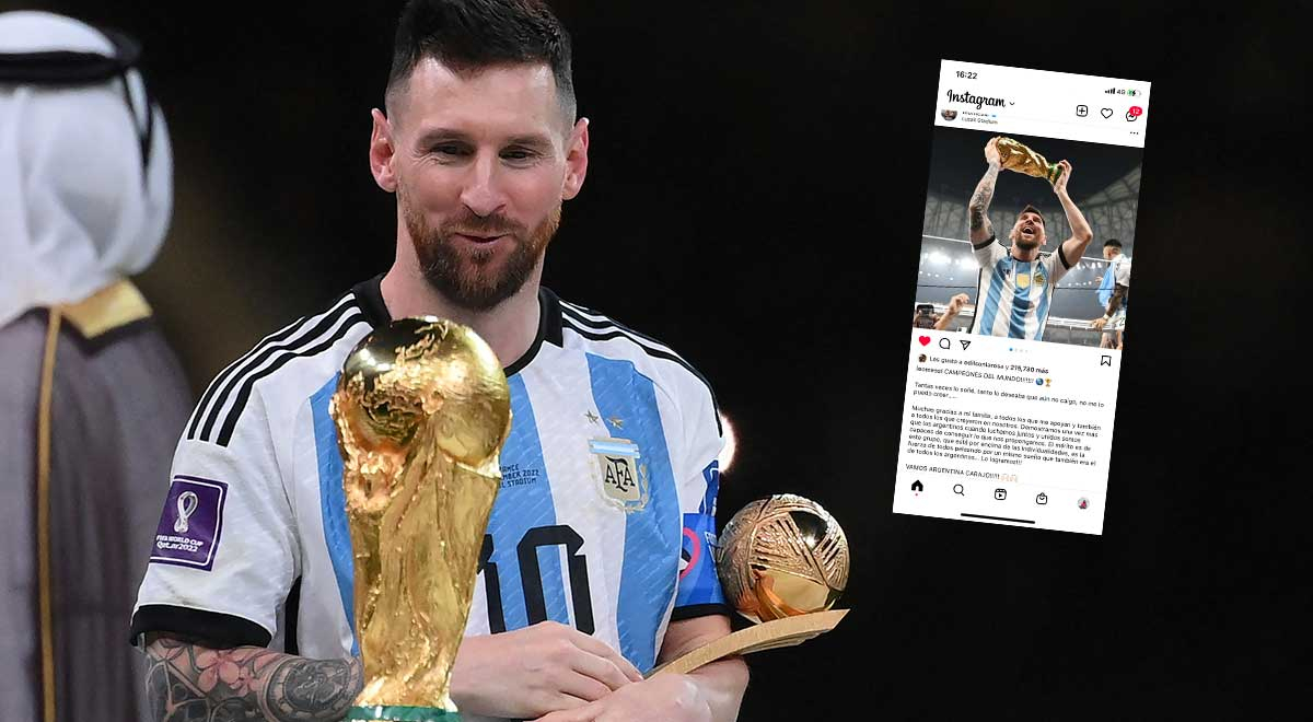 Lionel Messi se confiesa tras ganar el Mundial Qatar 2022: 