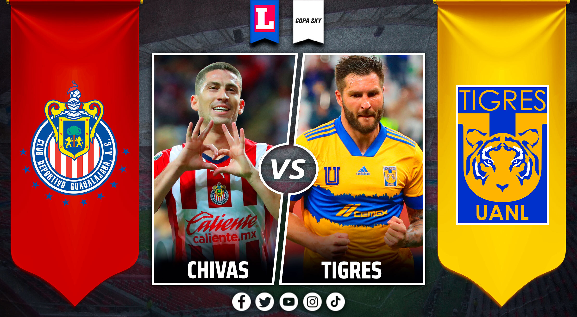 Chivas vs. Tigres EN VIVO ONLINE: a qué hora juegan y dónde ver