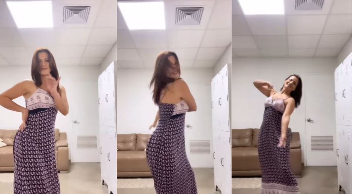 Mónica Sánchez sorprendió a sus seguidores bailando 'Bombón asesino' 