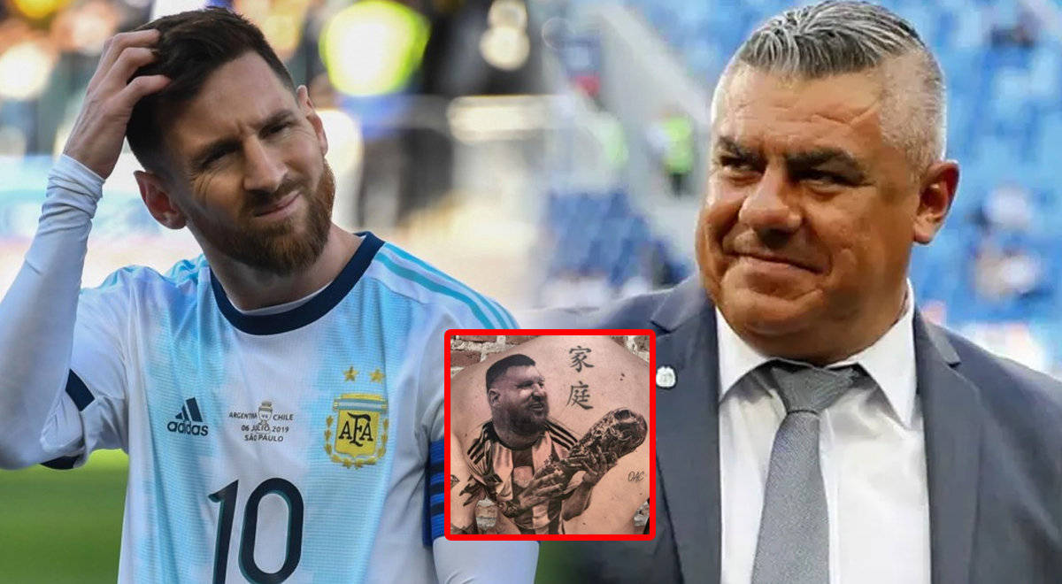 Pide que le tatúen a Messi, pero dicen que le hicieron a Chiqui Tapia, presidente de la AFA