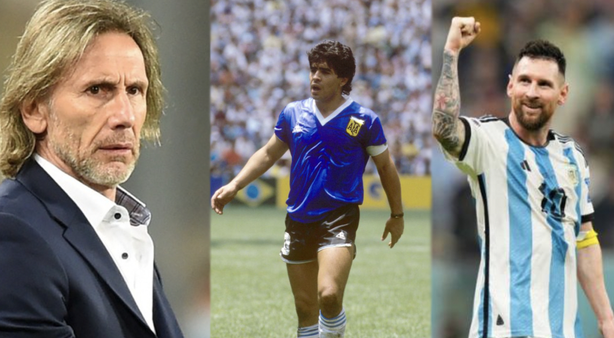 Ricardo Gareca se sincera y destaca a Messi sobre Maradona: 