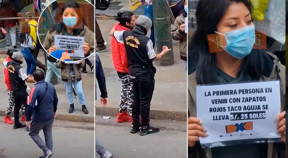 Mujer busca persona con tacos 'aguja' en Gamarra y deja a todos los peatones confundidos