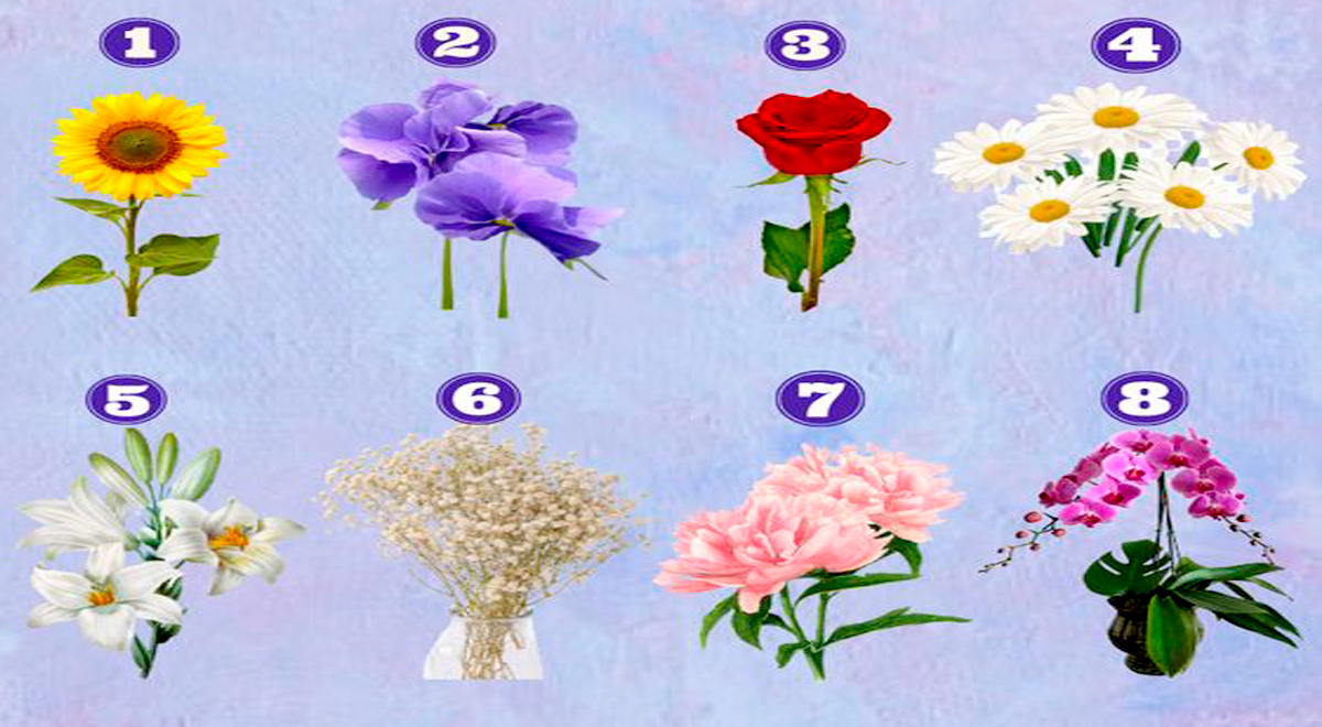 ¿Eres realmente feliz? Escoge una flor en este test de personalidad y lo sabrás
