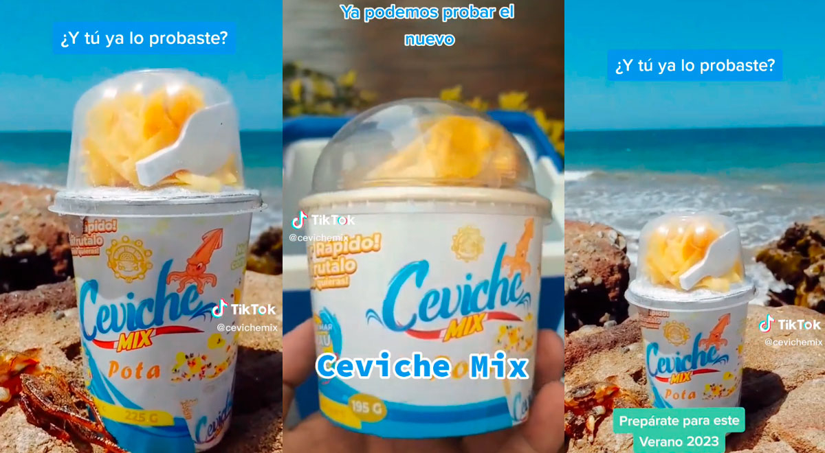 Peruano emprendedor lanza ceviche de pota mixta 'en vaso' y resultado se hace viral en TikTok