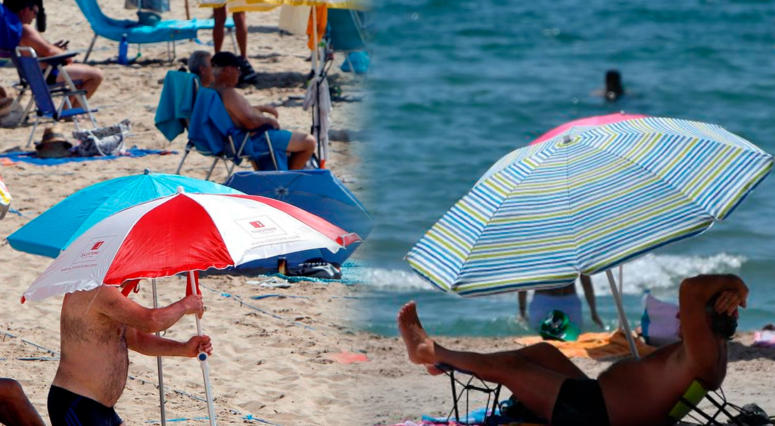 How much money do people who rent umbrellas on the beaches earn?