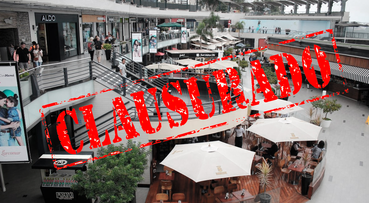 Larcomar was closed for not safeguarding the integrity of its visitors.