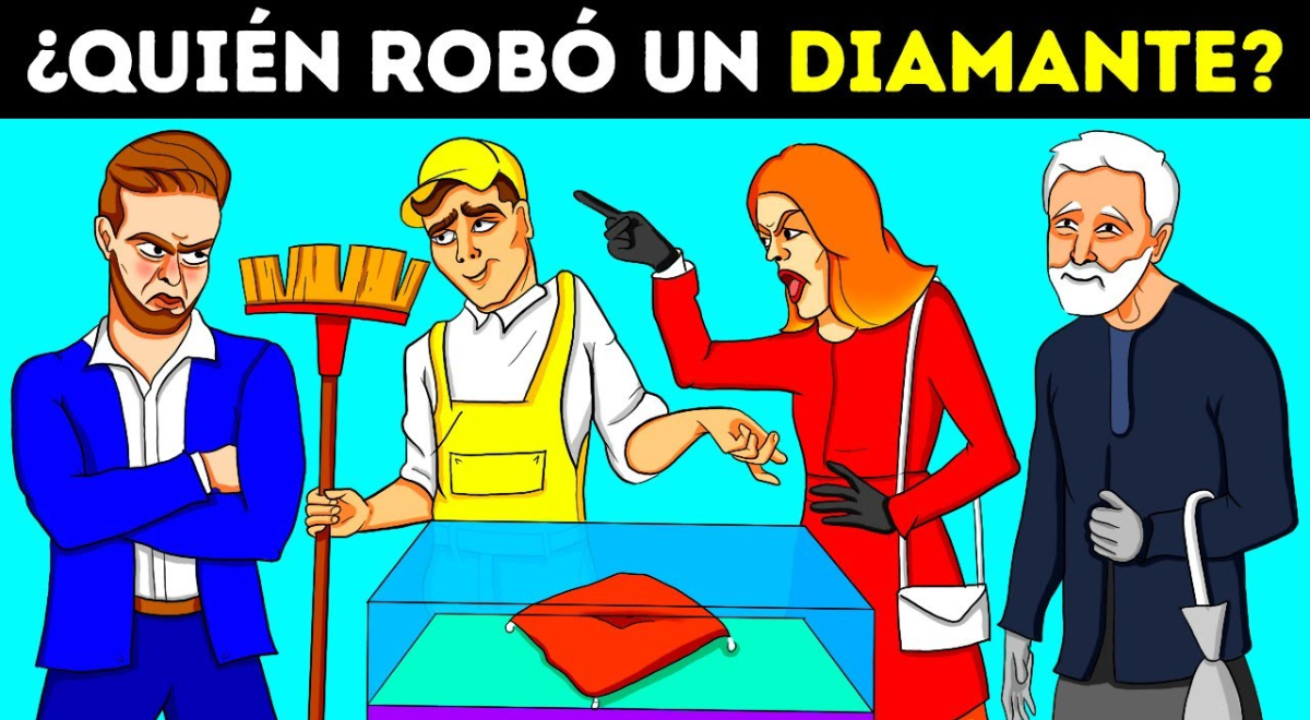 ¡Conviértete en héroe! Identifica al ladrón que robó el diamante en solo 7 segundos