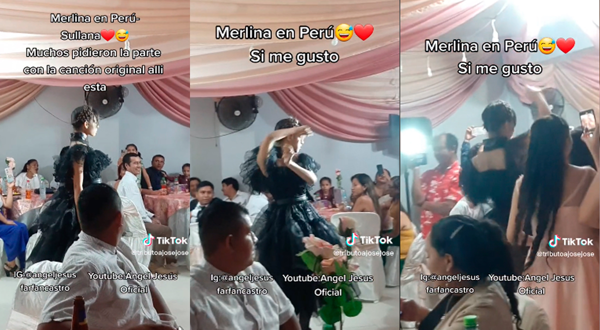 Peruano contrató a 'Merlina' para 'animar' la 'hora loca' de su boda y su baile se viraliza