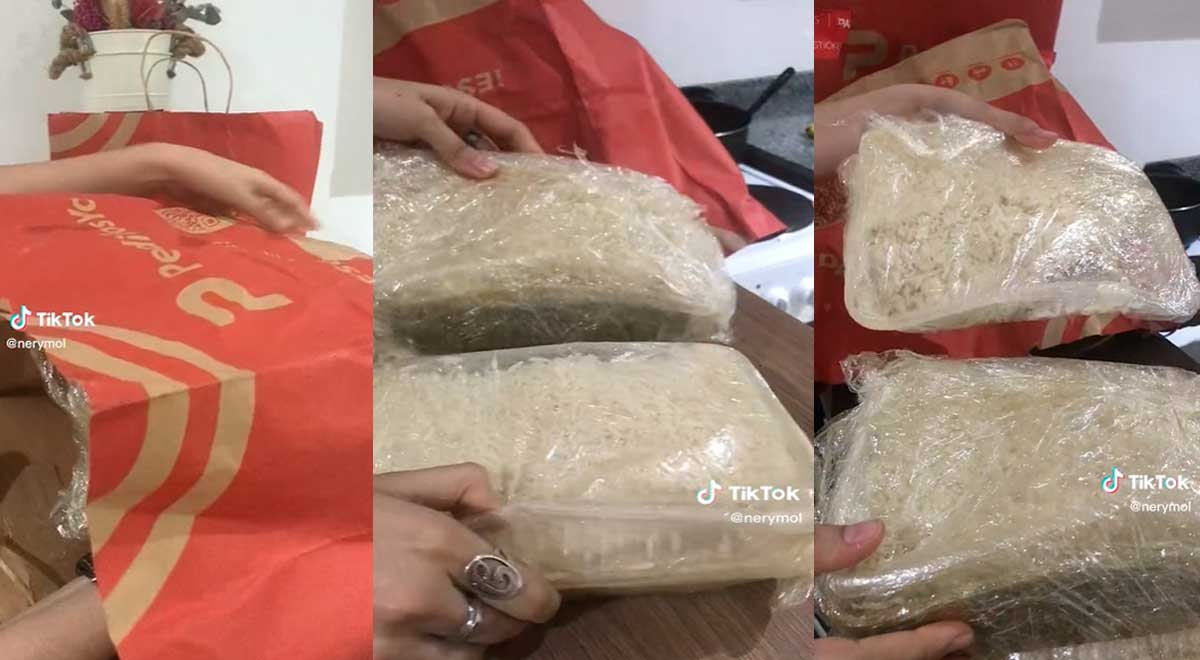 Pidió pizza por aplicativo y le envían tres cajas con arroz: 