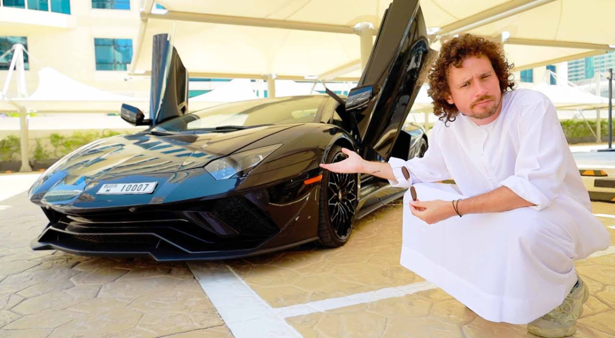 Luisito Comunica pagó 20 mil dólares en daños por cruzar un bache en un Lamborghini rentado
