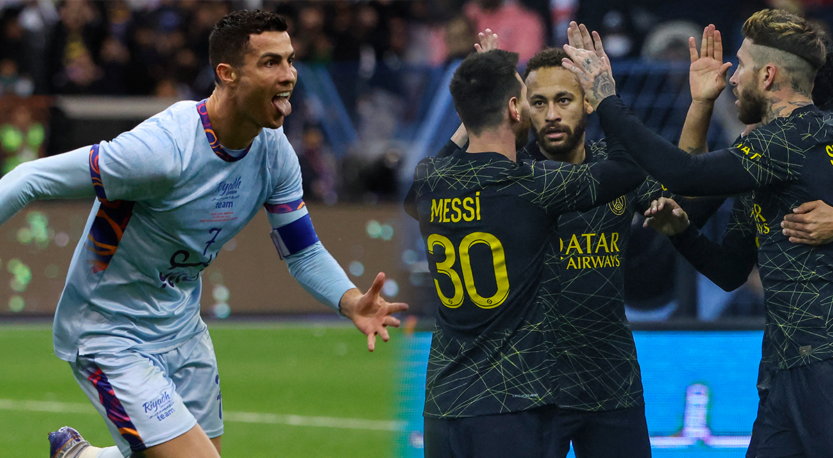 PSG de Messi venció por 5-4 al Riyadh Season conformado por Cristiano Ronaldo y Carrillo