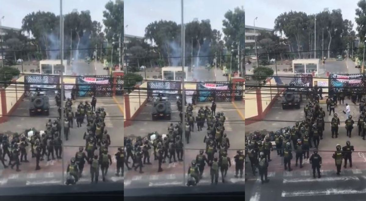 Policías ingresaron a la Universidad San Marcos para desalojar a manifestantes 