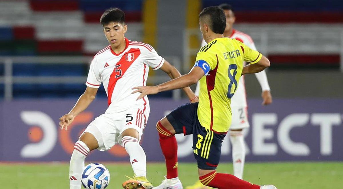 Perú cayó ante Colombia y quedó a un paso de ser eliminado del Sudamericano Sub 20
