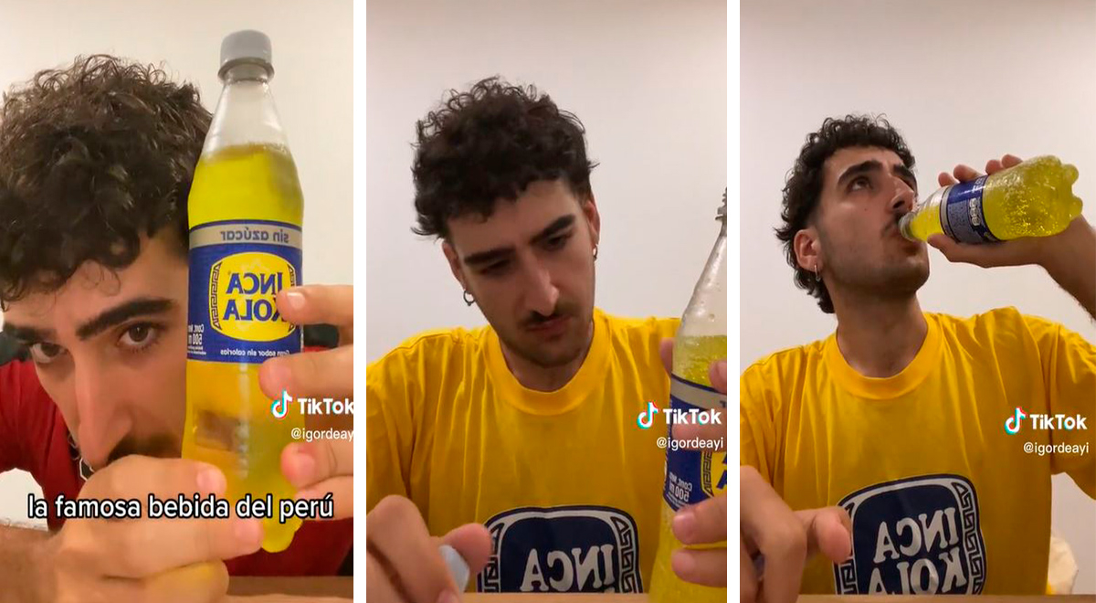 Español prueba Inca Kola por primera vez y su reacción se vuelve viral: 