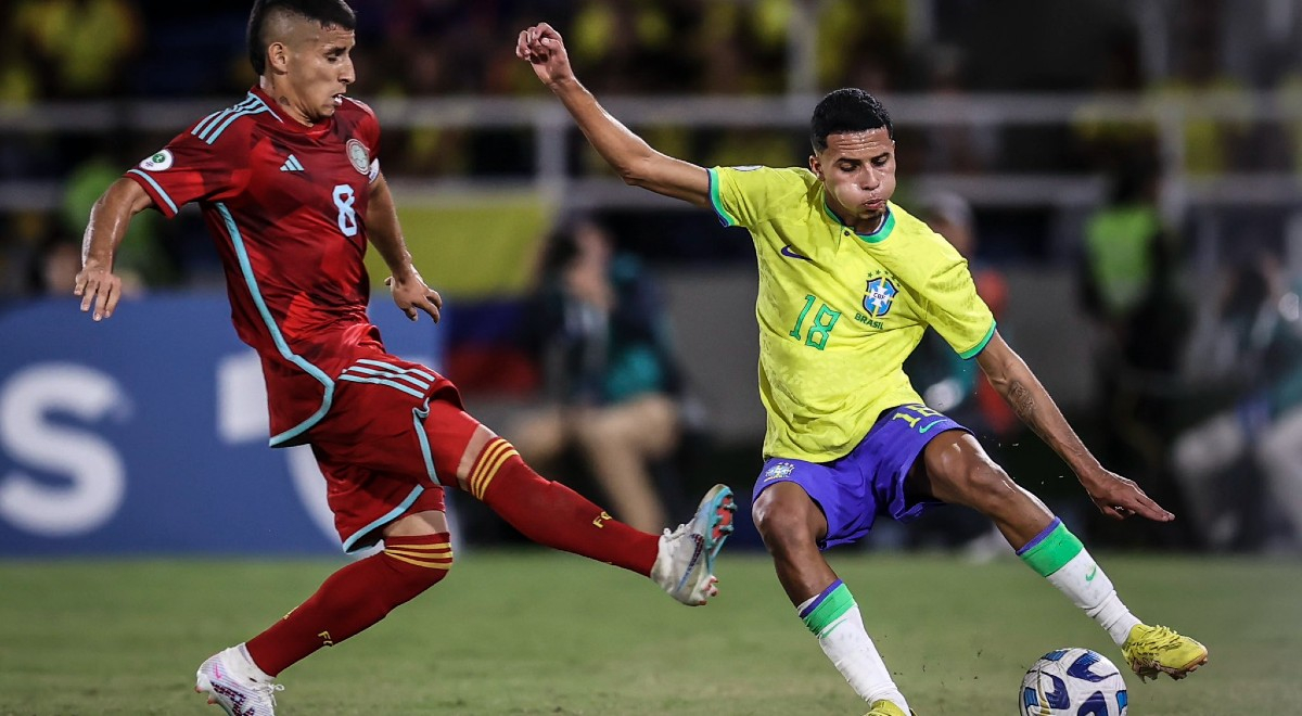 Brasil empato 1-1 con Colombia en su partido por el Sudamericano Sub 20