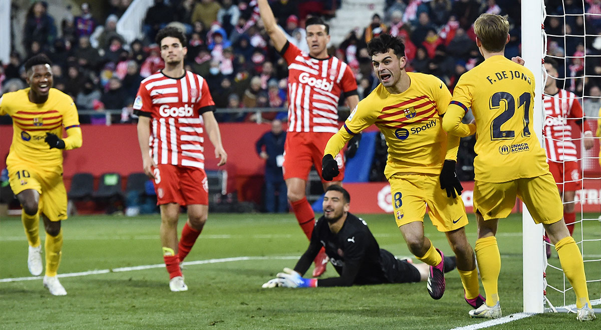 Barcelona venció 1-0 a Girona y se consolida en la cima de LaLiga