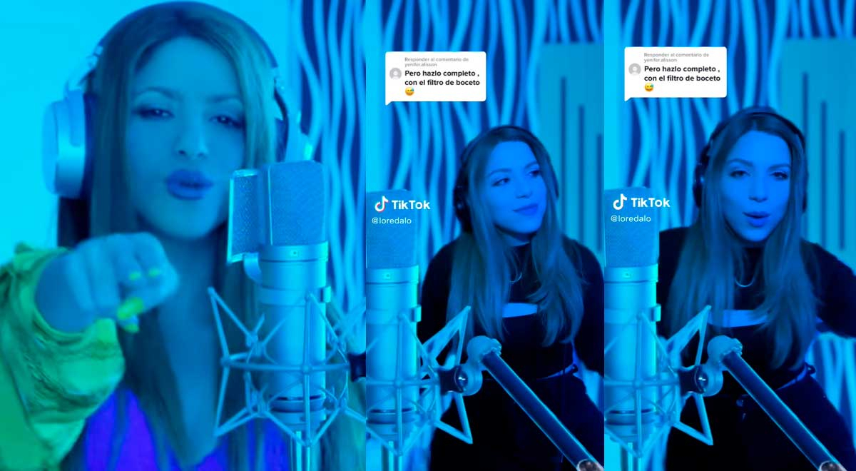 Joven usa filtro para imitar a Shakira y usuarios de TikTok la trolean: 