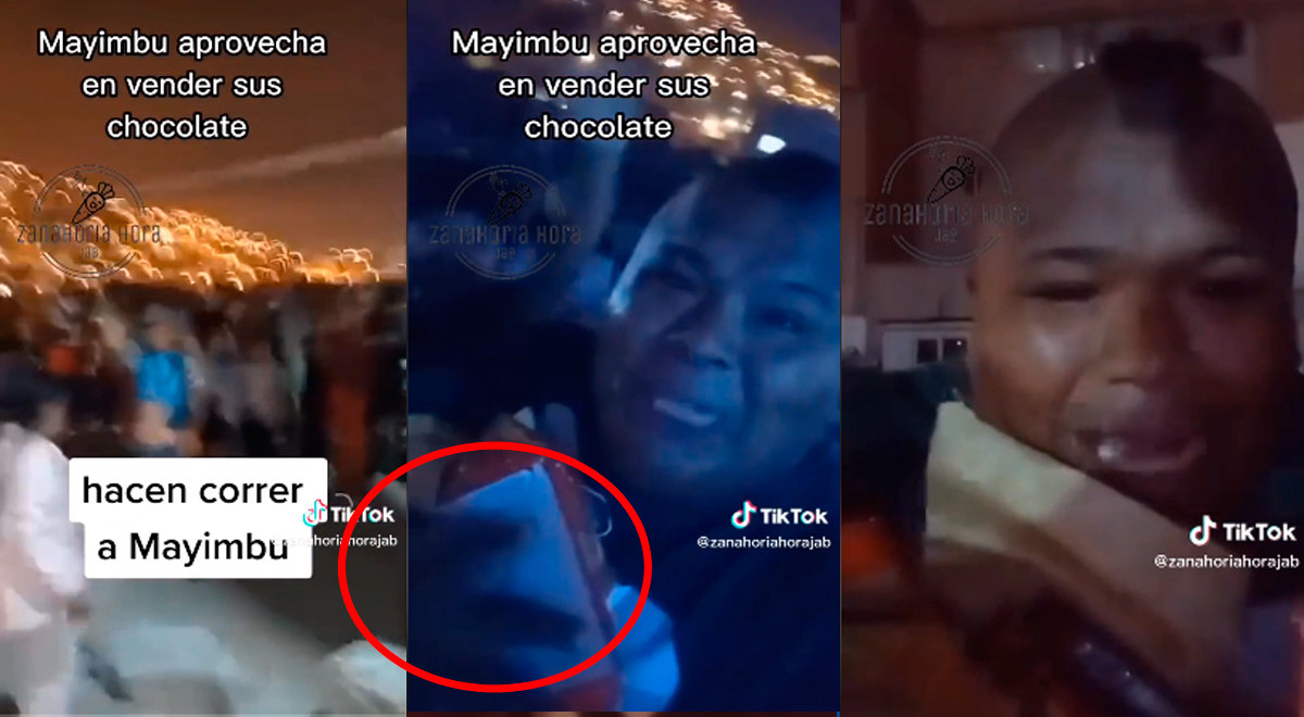 Mayimbú graba video con sus fans, le quisieron robar sus dulces y sale corriendo