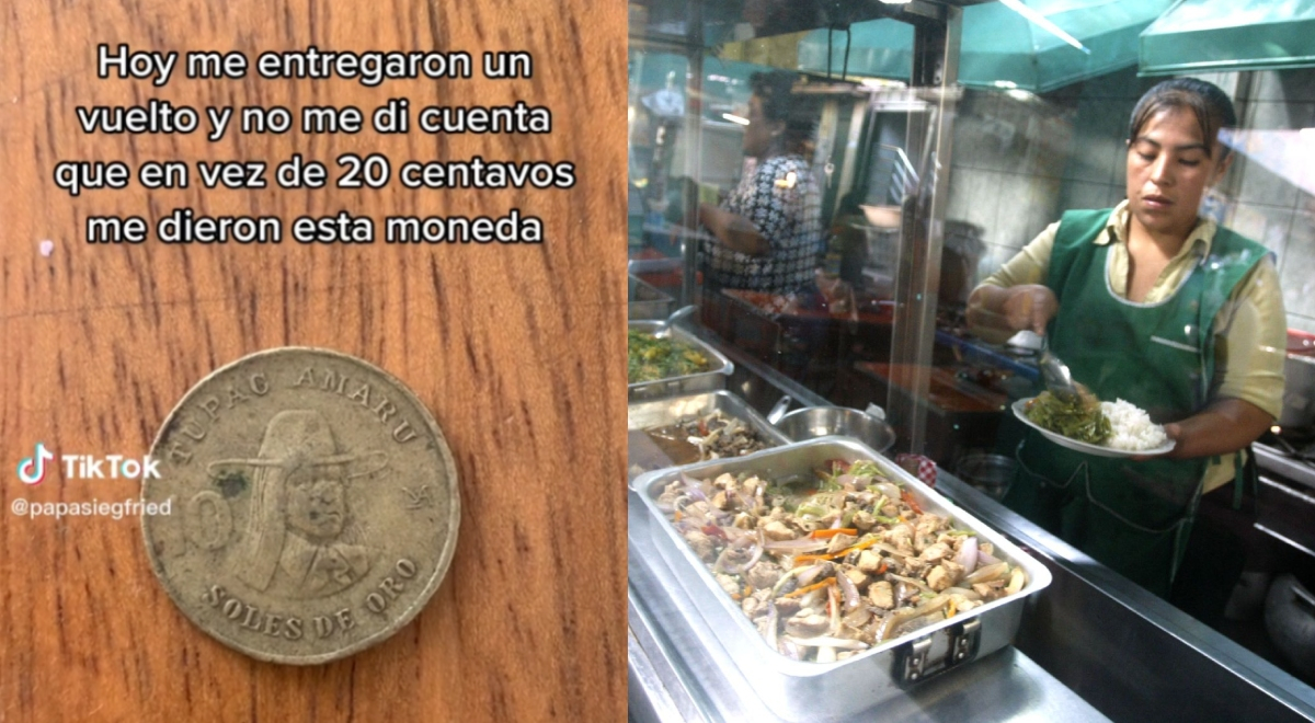 TikTok: peruano recibió moneda de 1980 por error y ahora podrá gastarlo en su menú