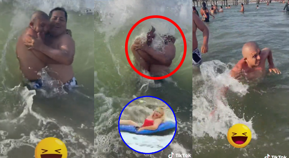 'Marcianito' intentó lucirse en la playa y fue 'revolcado' por una ola: 