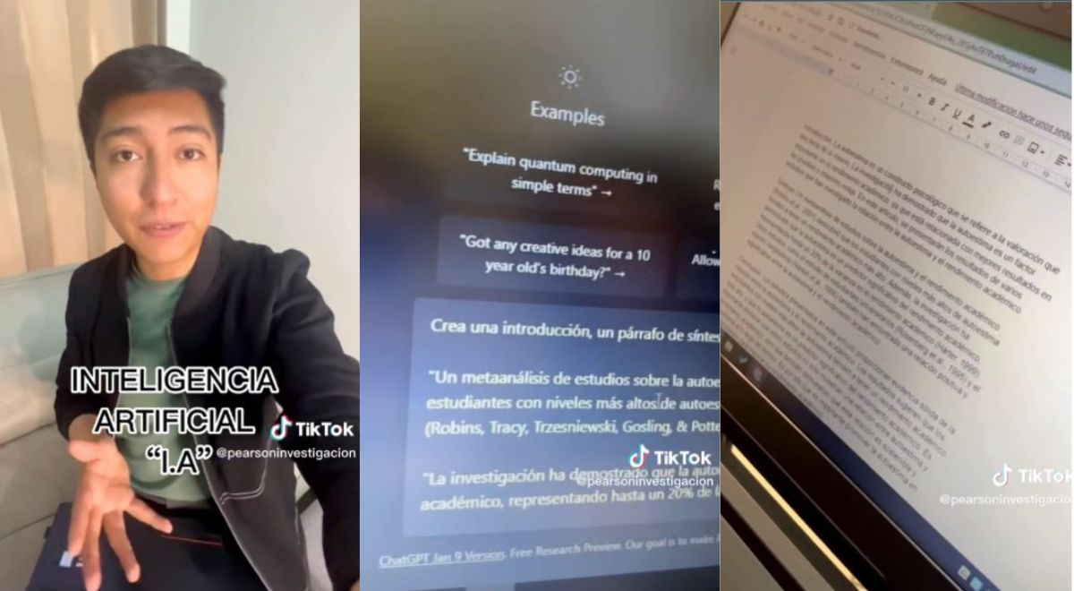 TikTok: joven enseña cómo escribir tesis con ayuda del ChatGTP y es viral