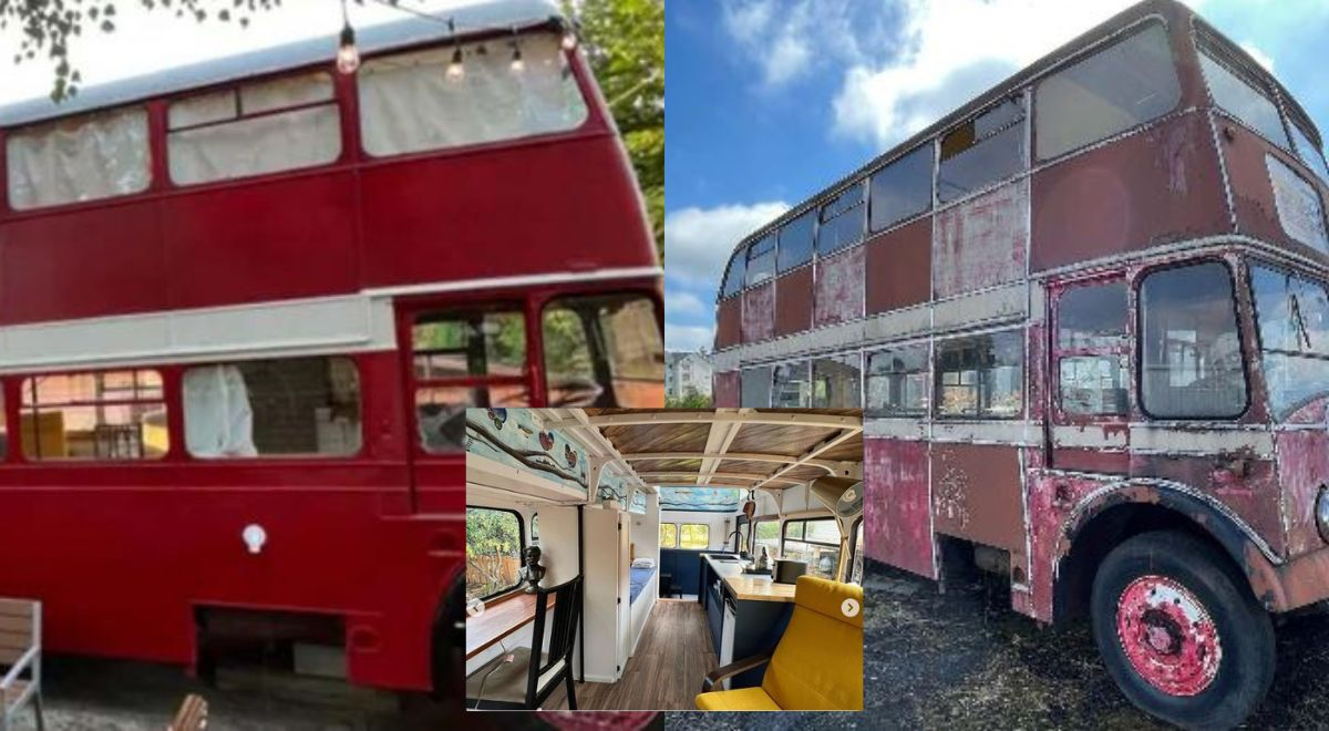 Joven decidió renunciar a su trabajo y convirtió su bus en un espacio para Airbnb
