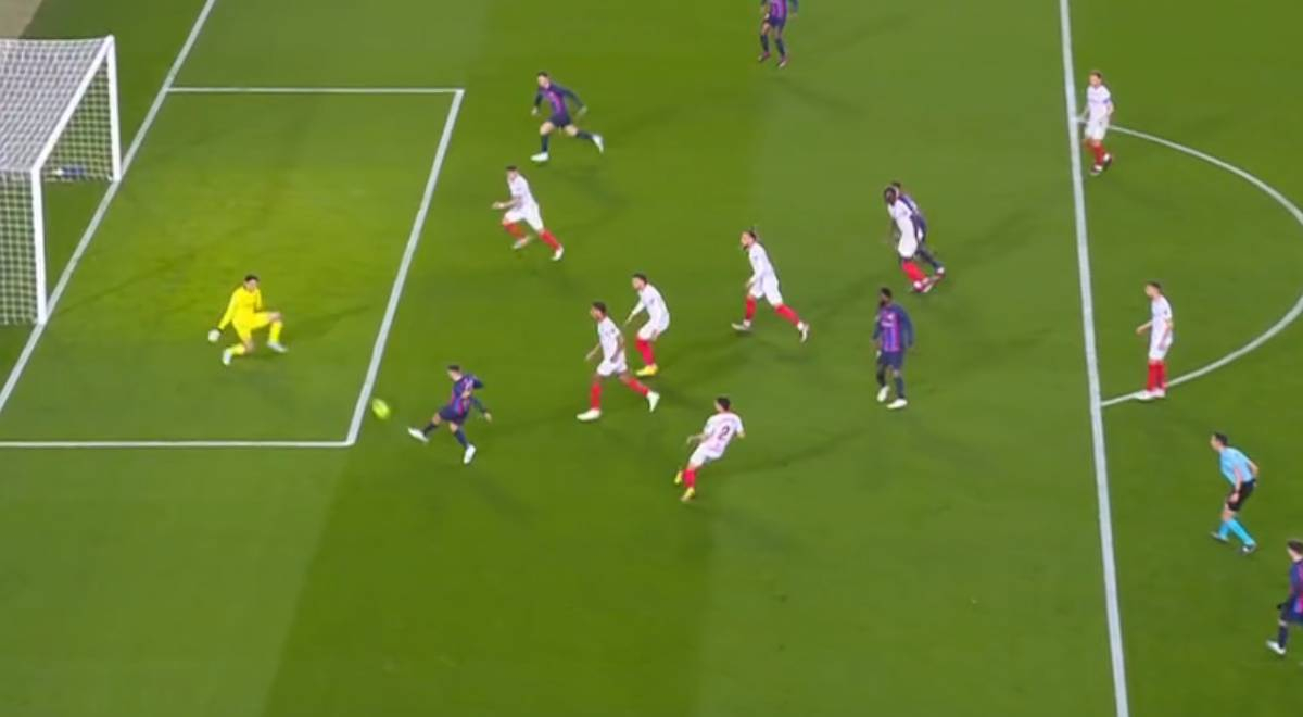 Jordi Alba anotó golazo con el Barcelona y puso el 1-0 ante Sevilla por LaLiga