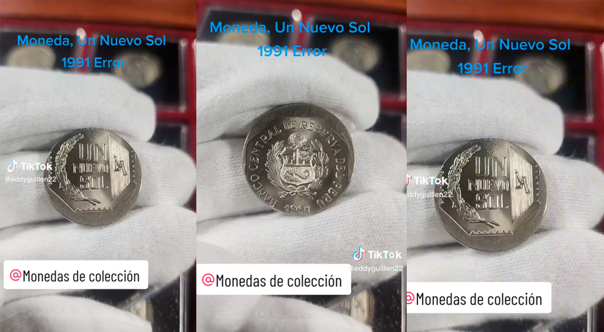 Moneda de 1 sol del 1991 que fue mal hecha es buscada por los coleccionistas